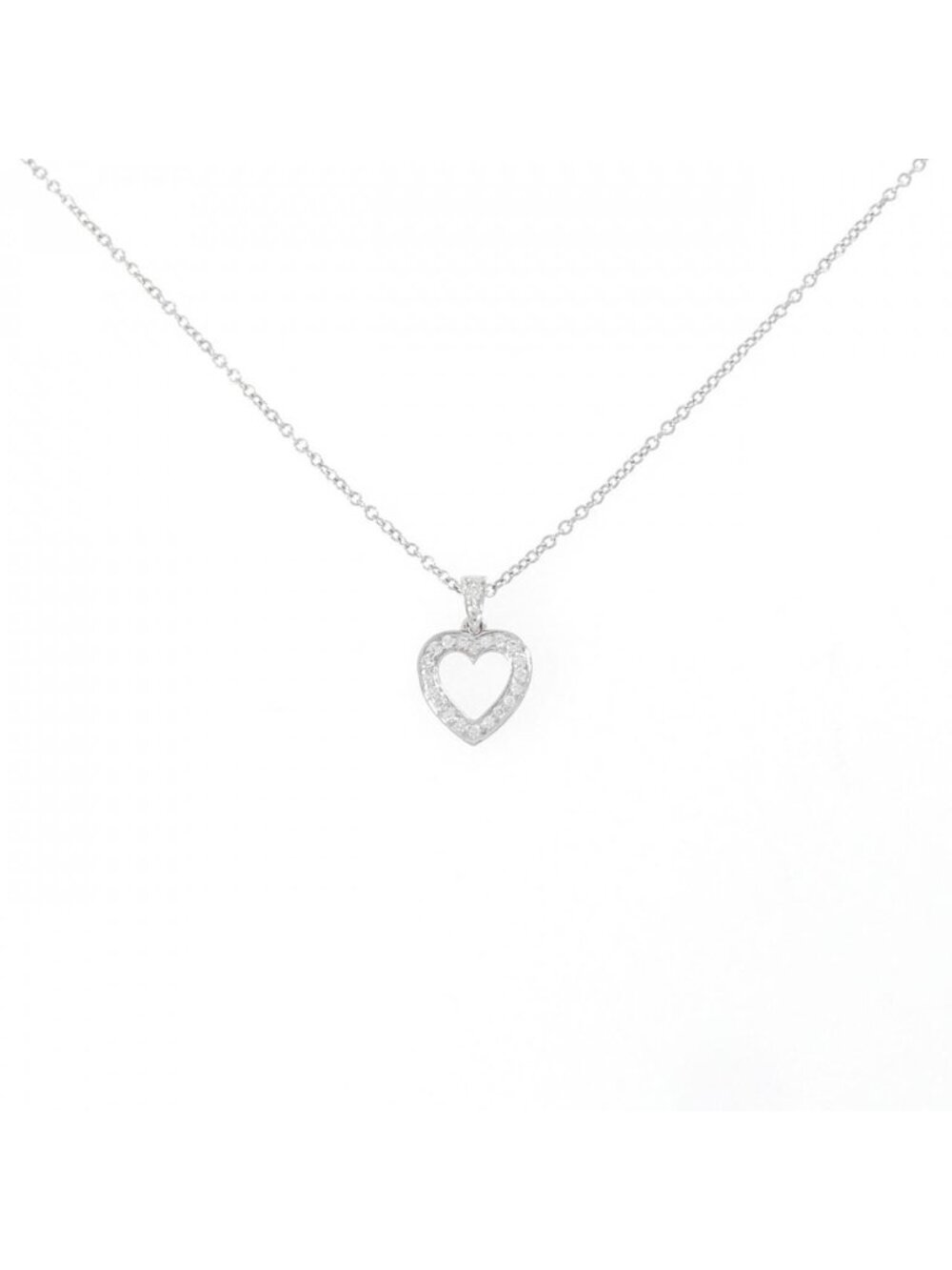 Tiffany & Co Out Line Heart Small Necklace